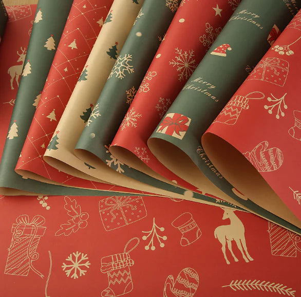 Christmas Kraft Paper Vintage Wrapping Paper