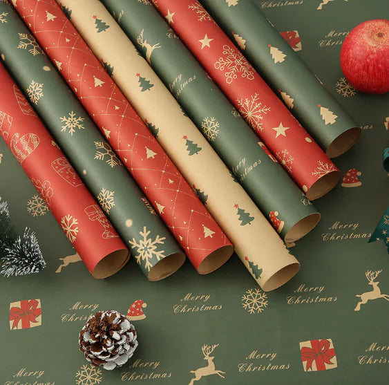 Christmas Kraft Paper Vintage Wrapping Paper