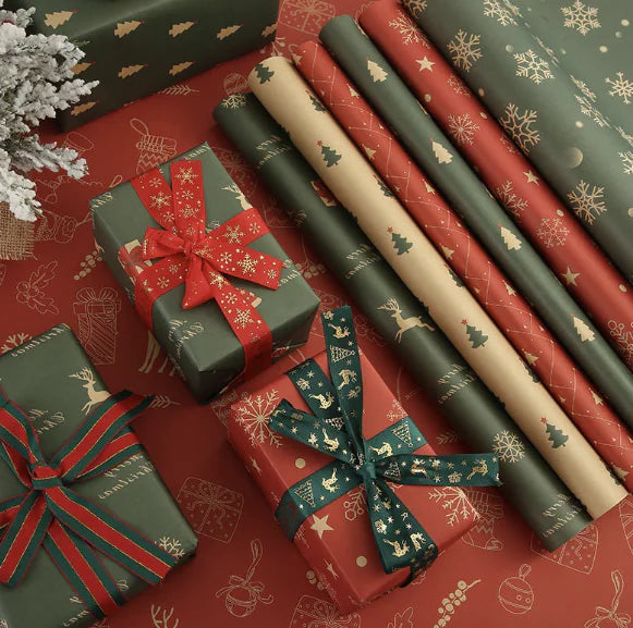 Christmas Kraft Paper Vintage Wrapping Paper