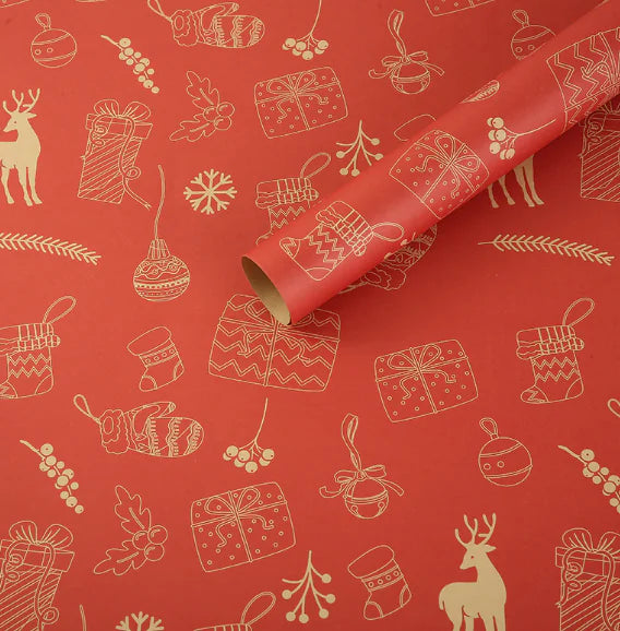 Christmas Kraft Paper Vintage Wrapping Paper